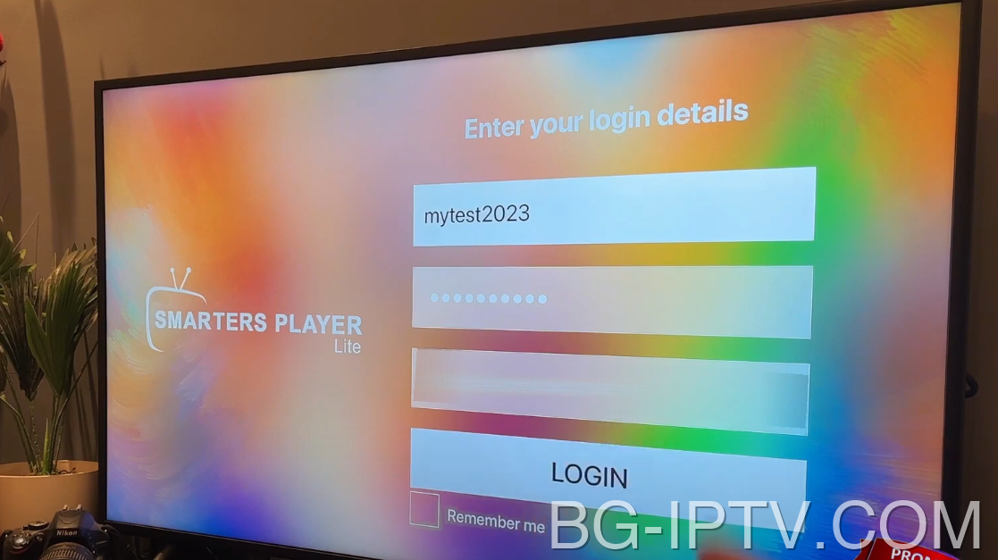Въведете своите идентификационни данни за IPTV на Apple TV