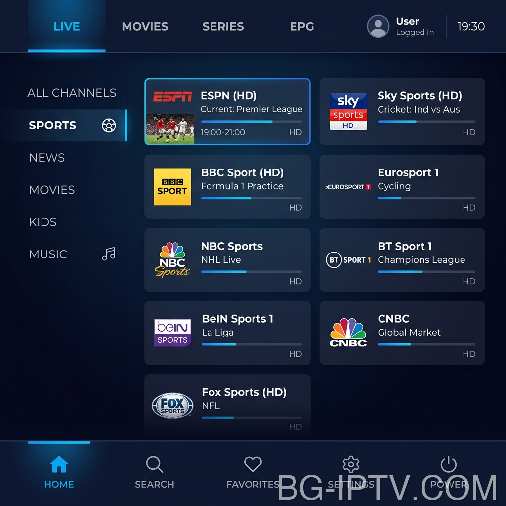 Започнете да гледате IPTV в приложението
