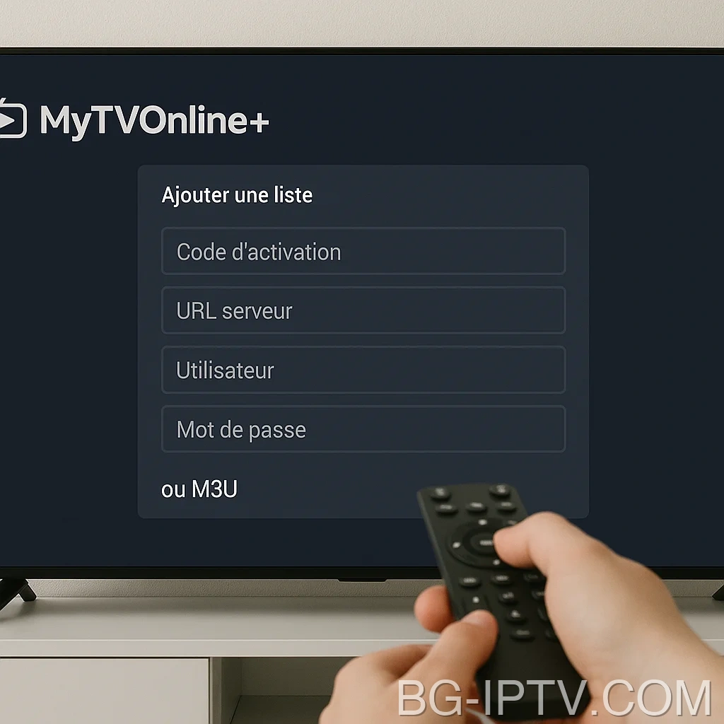 Екран за връзка MyTVOnline+