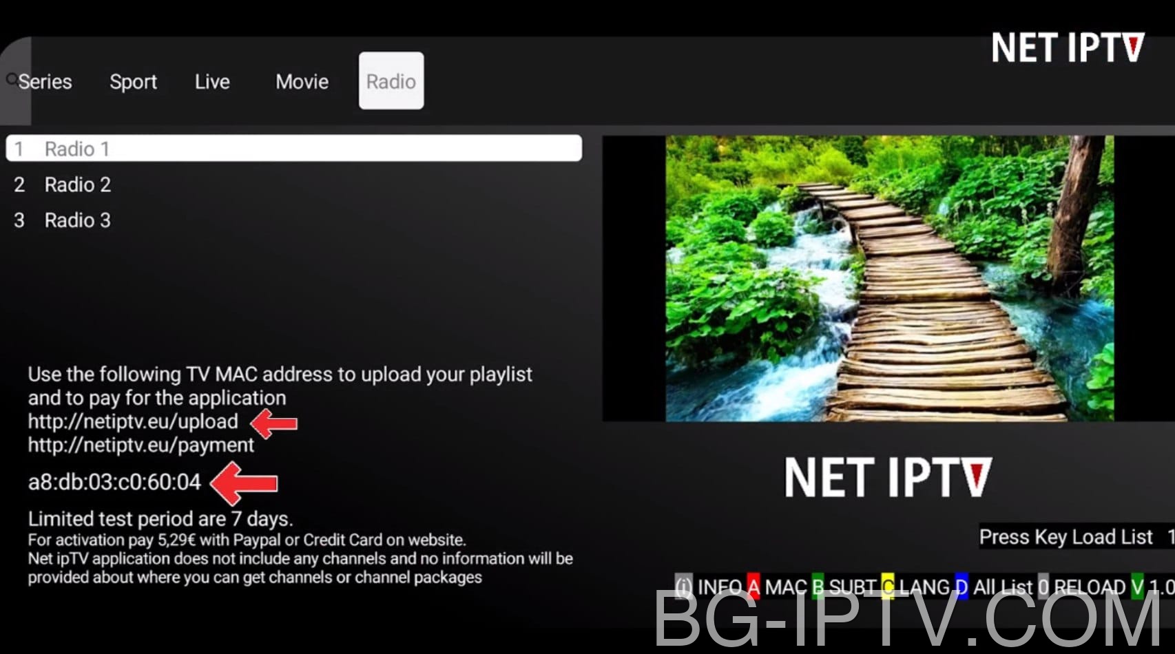 Качете вашия M3U плейлист за IPTV в Net IPTV