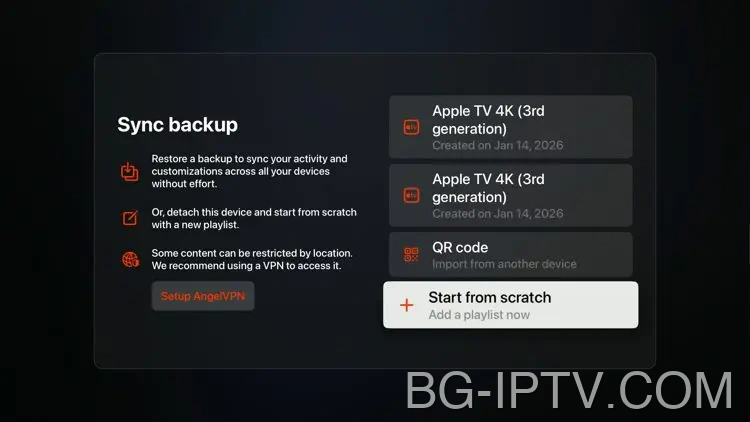 Добавете плейлист за IPTV на UHF App IPTV